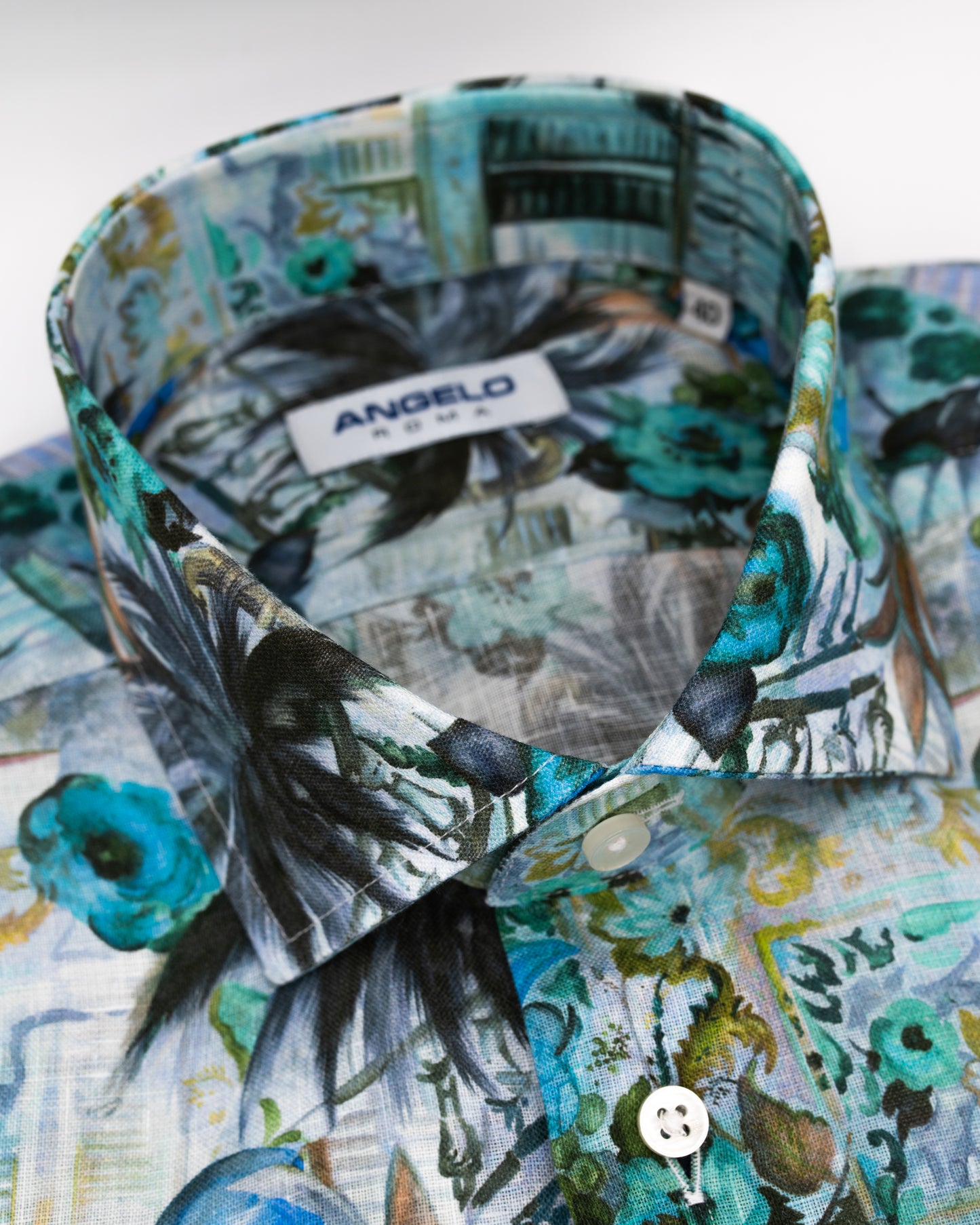 Camicia Lino stampato