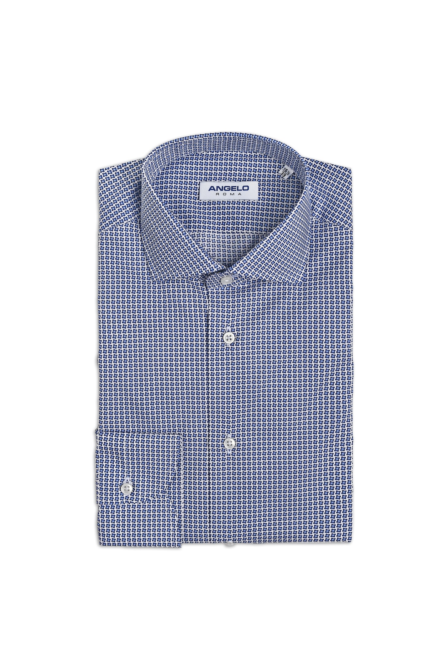 Camicia cotone microfantasia