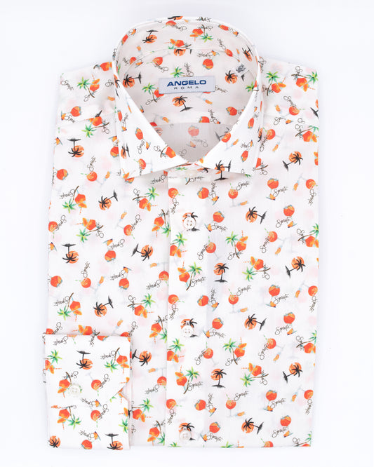 Regular fit shirt with pleats - French collar - Spritz design