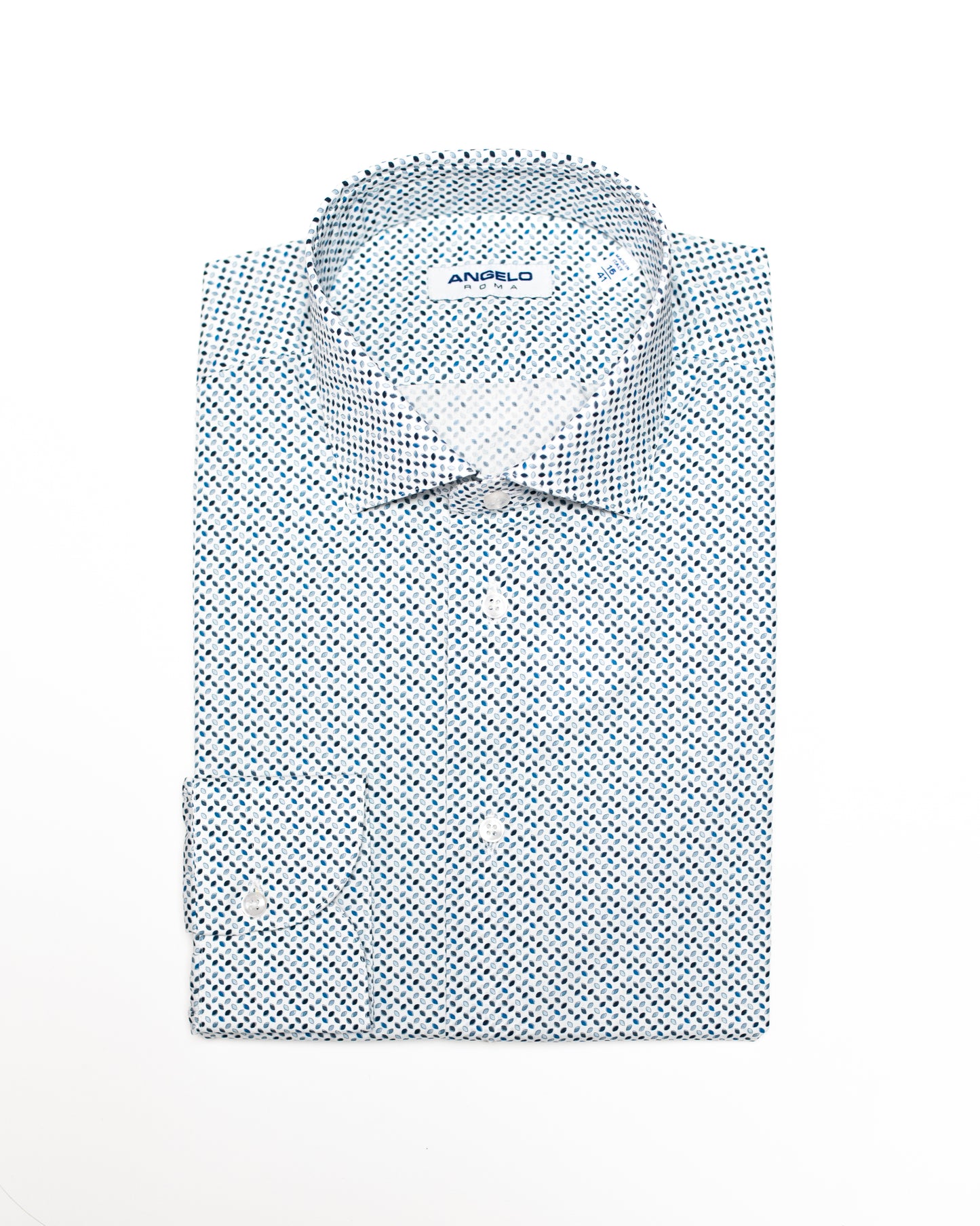 Camicia cotone microfantasia