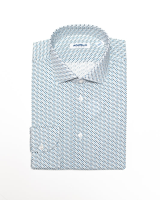 Camicia cotone microfantasia