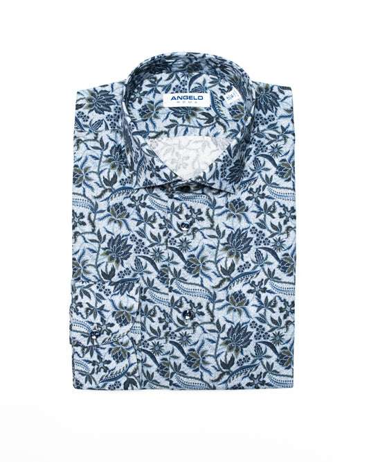 Camicia cotone fiori