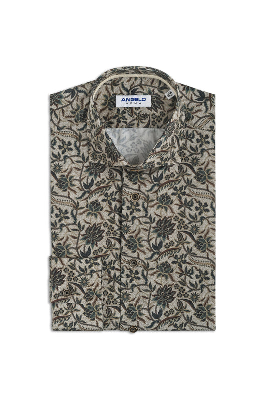 Camicia cotone fiori