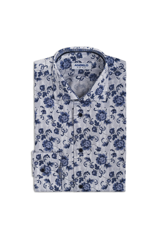 Camicia flanella fiori