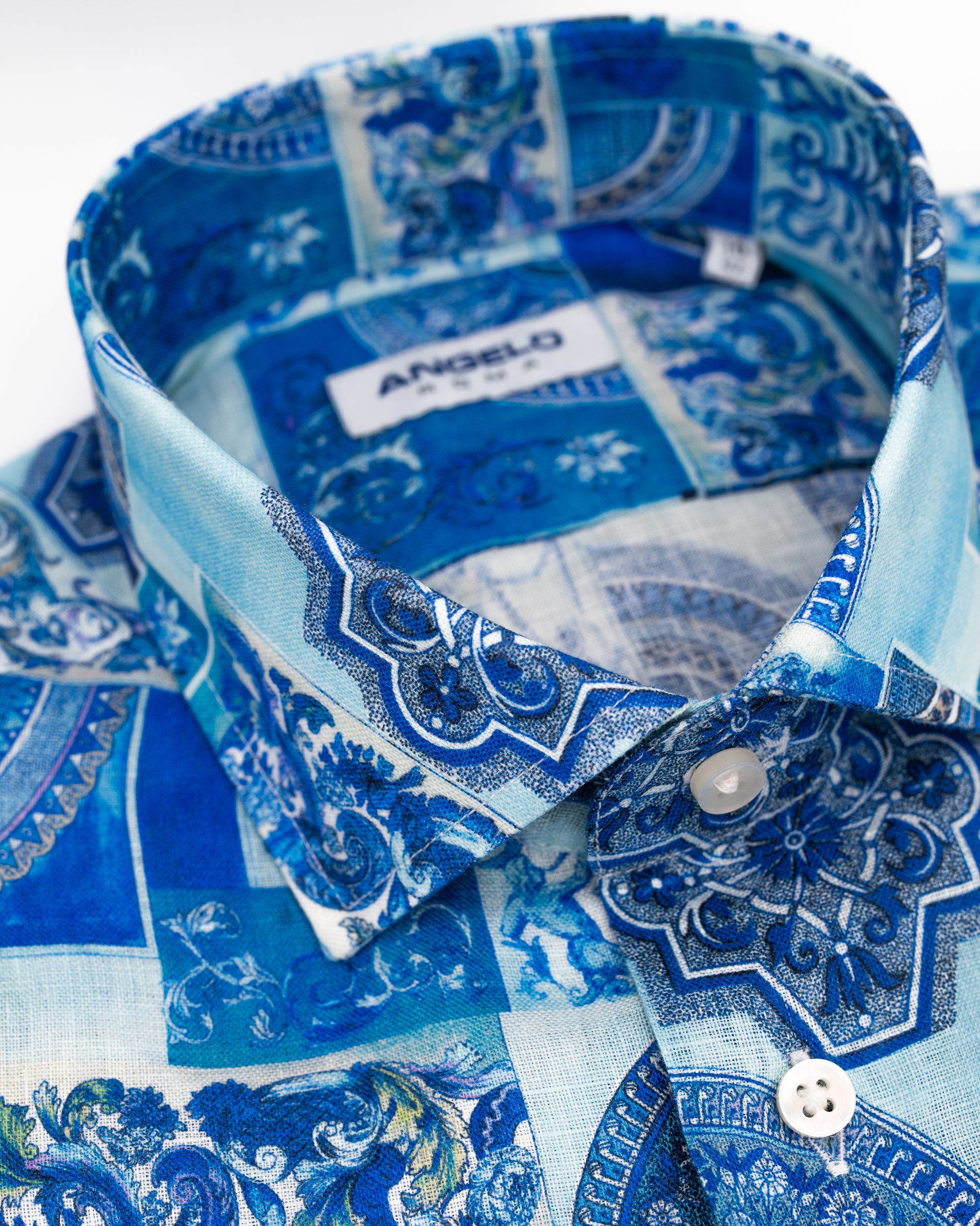 Camicia Lino stampato