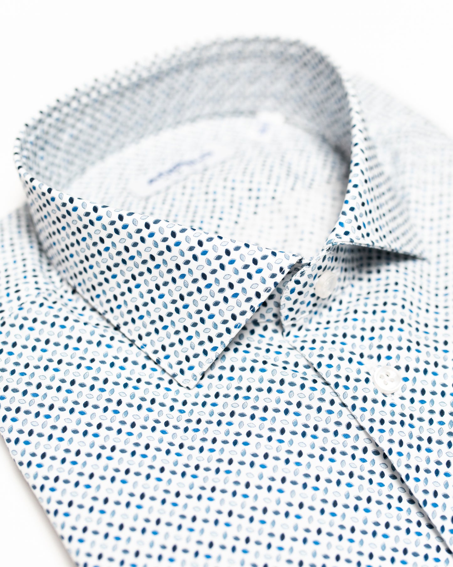 Camicia cotone microfantasia